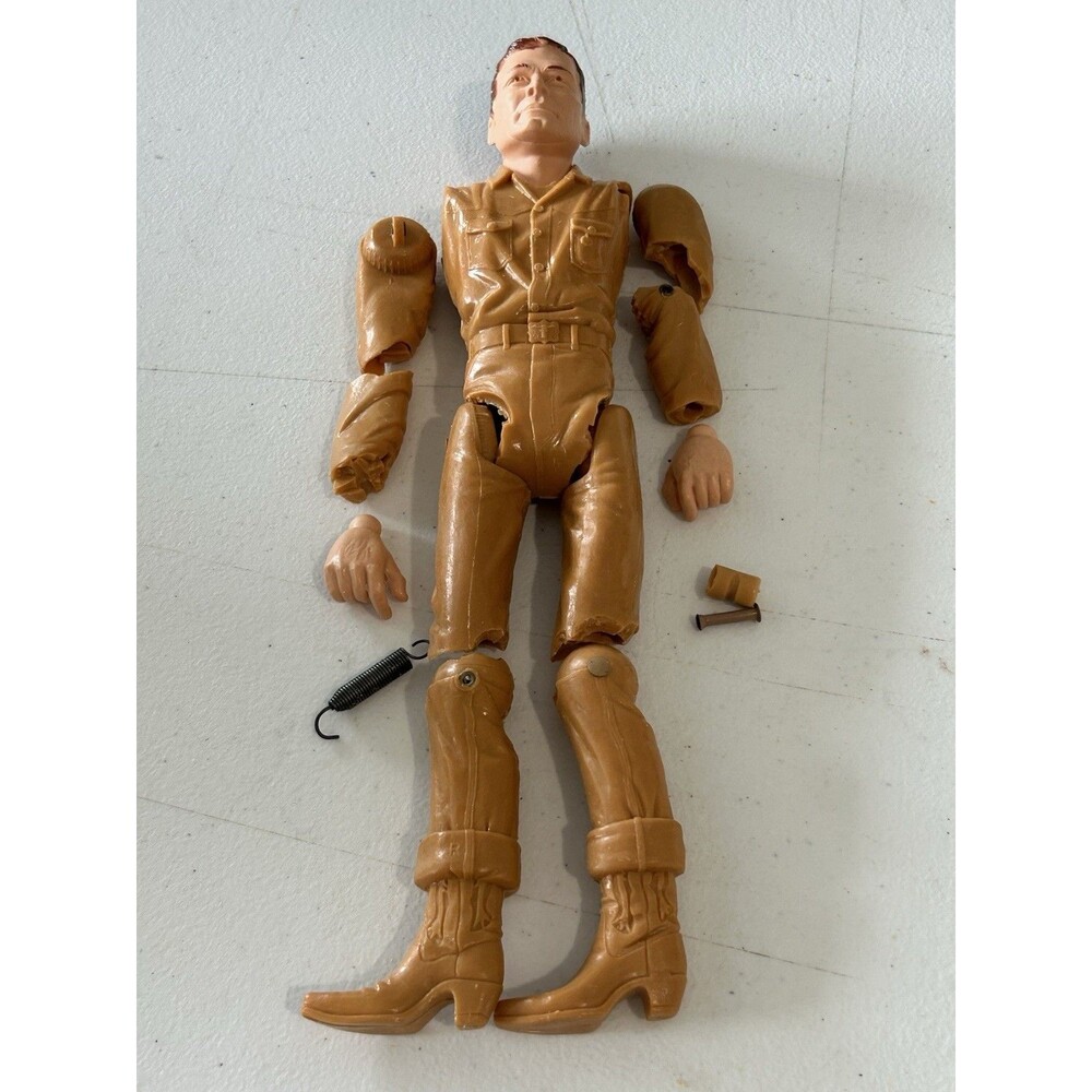 Vintage Marx Johnny West 12” Action Figure Parts Lot Head Legs Hands Repair